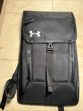 Under Armour Black Sling Backpack with Front Flap